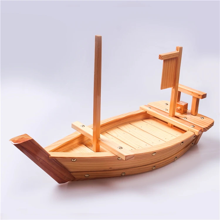 Wholesale Disposable Japanese Style Wooden Sushi Boat For Party