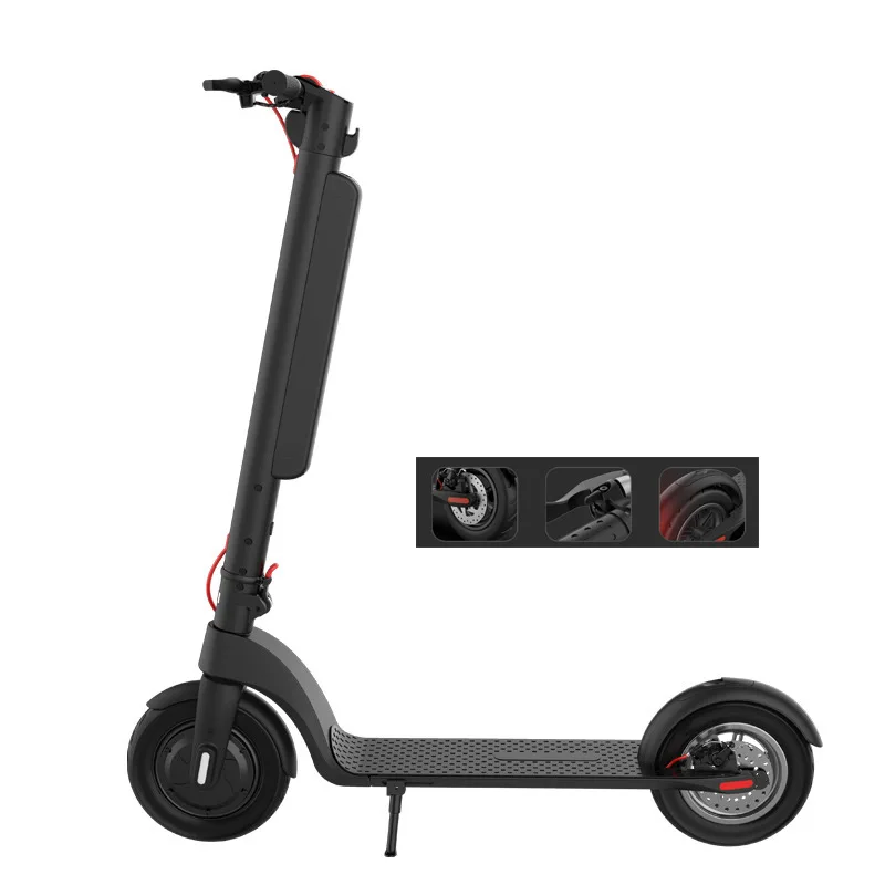 
high quality 45Km 100Kg 36V 10Ah folding LCD display LED light X8 waterproof mobility electric scooter for adult 