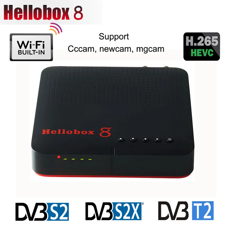  Hellobox 8-цифра спутниковый телевизионный ресивер DVB-S2X DVB-T2 комбо ТВ BOX Играть на мобильный телефон с поддержкой Android/IOS игры свежем воздухе