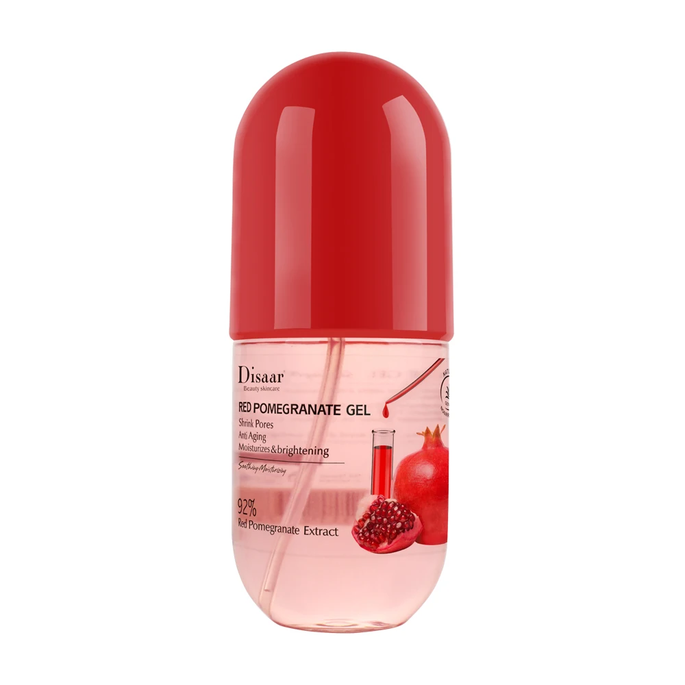 Face Gel 92% Red Pomegranate  Organic Face Moisturizer Soothing Gel