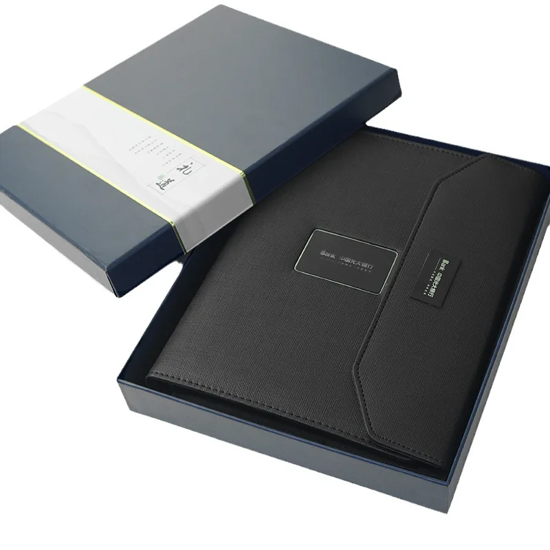 Factory Customized Diary Notebook With Power Bank And Usb Flash Drive Business High quality Electronic Notebook Smart Notebook