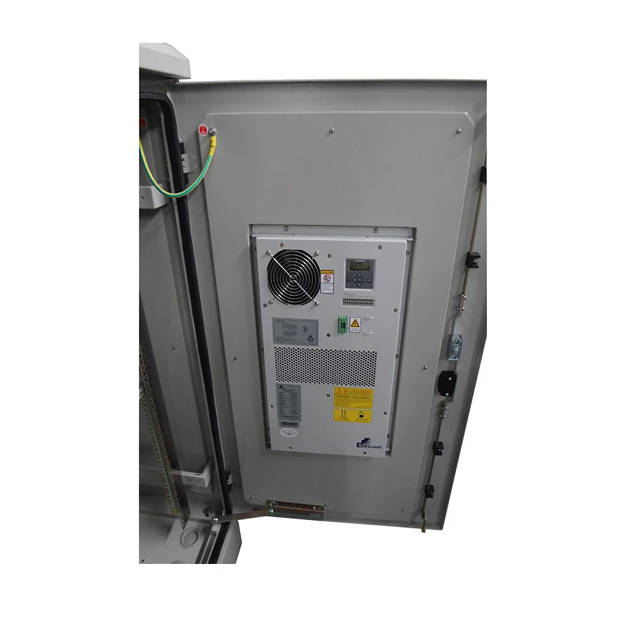 19' 27U Outdoor Street Cabinet with Air Conditioner Cooling System