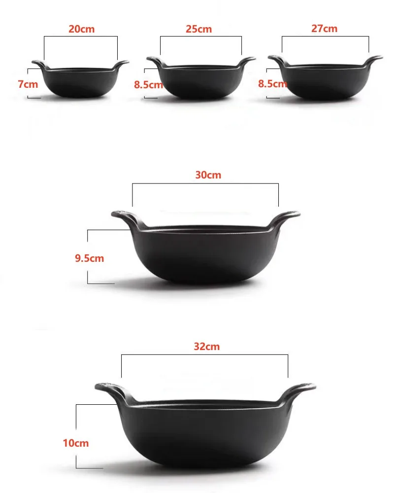 Iron soup pot cast iron pot with hotpot cooker for restaurant use