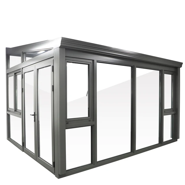 Cover Frame Modern Glass Houses Widely Used Aluminum Alloy Garden Greenhouse for Party Tempered Glass Lifetime Powder Coated Gua