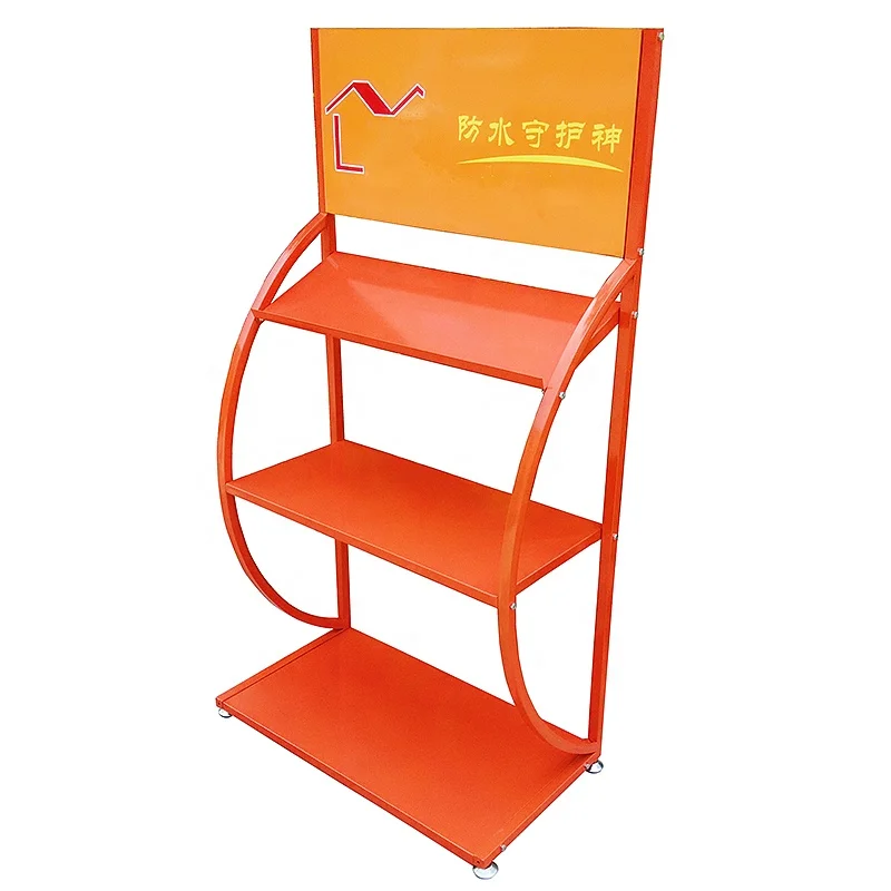 Custom Garage Store Car Battery Mat Accessories Motor Lubricating Engine Oil Bottle Tools Metal Display Rack Stand Holder