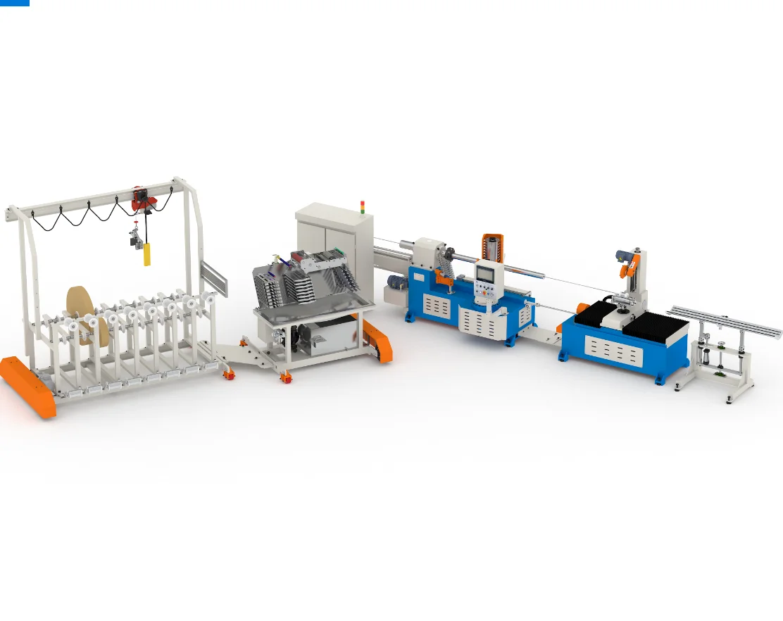 High speed two heads automatic spiral winding paper tube machine for paper product making