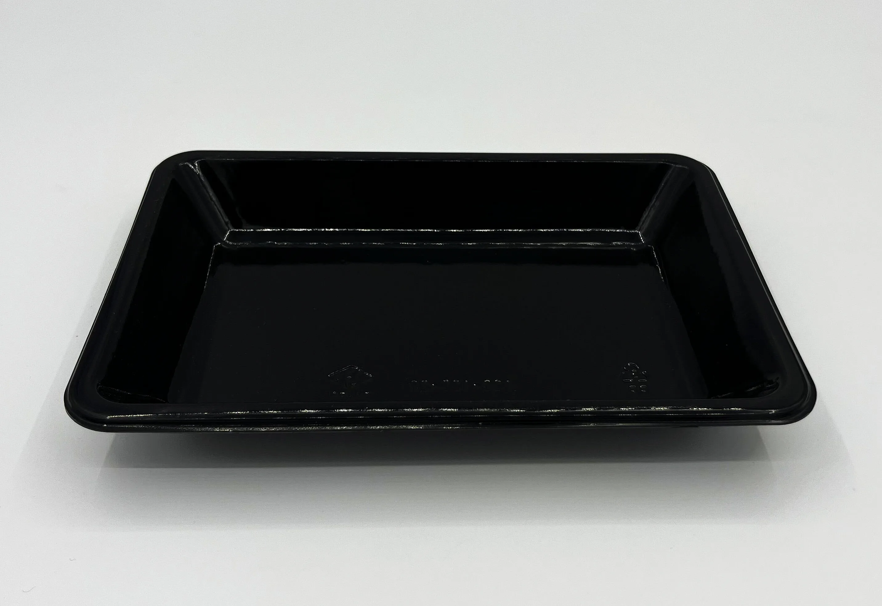 Disposable food tray PP black packaging plastic food  tray for supermarket display