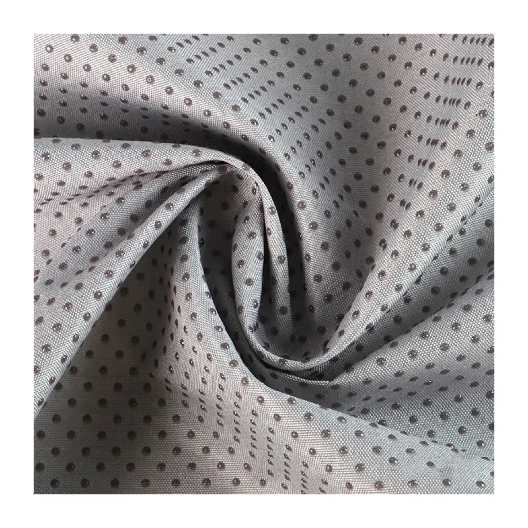 Customized Factory Price Anti Slip Polyester Fabric Gabardine Dotted Anti Slip Backing Fabric