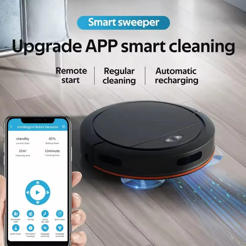 OB16 Robot Vacuum Cleaner for Floor Cleaning Sweeping and Mopping Premium Inhaler Vacuum Cleaner