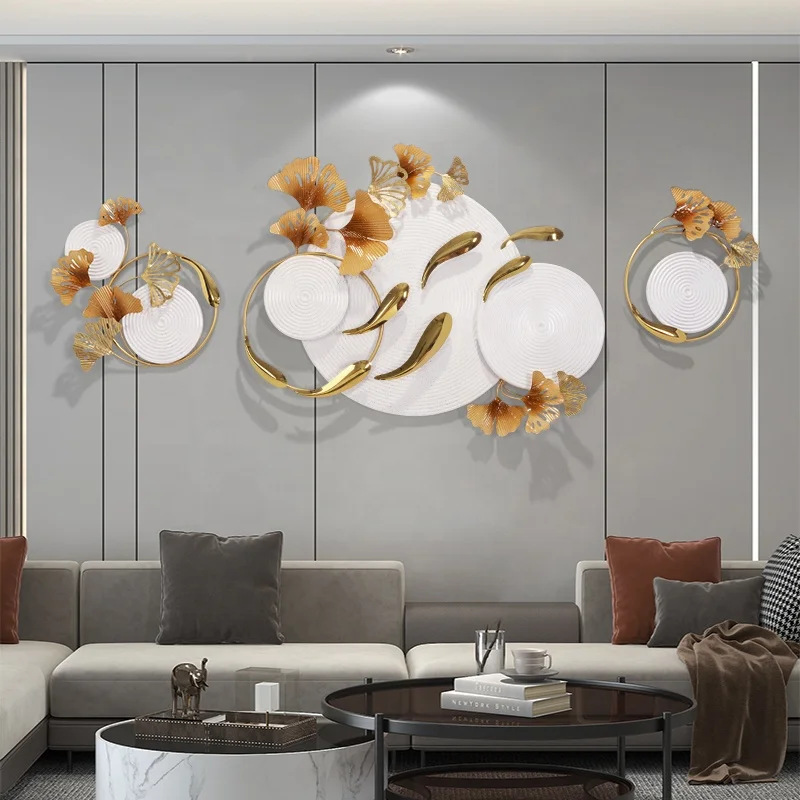 2022 New Trends Novelty Creative 3D Overlapping Design Metal Fish Wall Decor for Seafood Restaurants Decoration