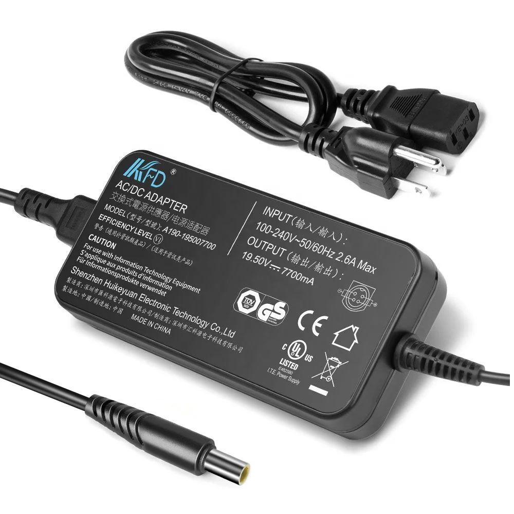 KFD тонкий 150W 19,5 V 7.7A адаптер переменного тока зарядное устройство подходит для Lenovo игровой ноутбук CE