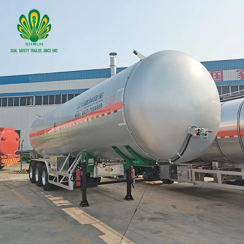 LPG Tanker Methane Tank Trailer LPG Railway Propane Transport Trailer Road Tanker Trailer
