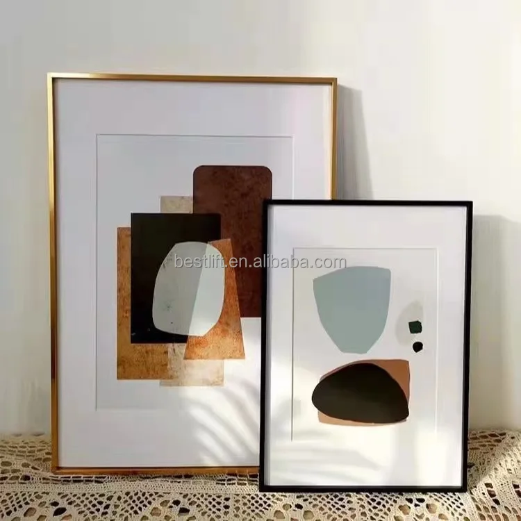 50 шт. в упаковке черная белая легкая Рамка для картин ABS с лентой удаления и крючком на спине