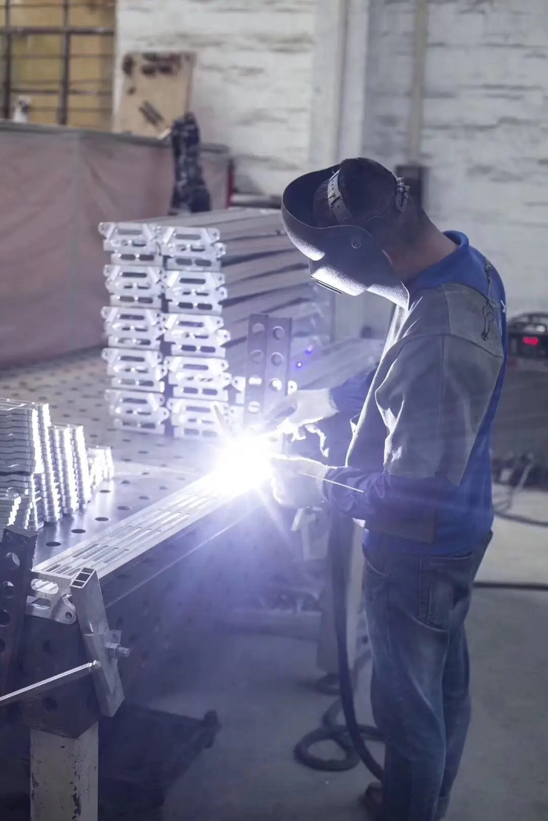 Mobile Portable Aluminum Folding Unloading Stairs High Load Bearing Good Quality