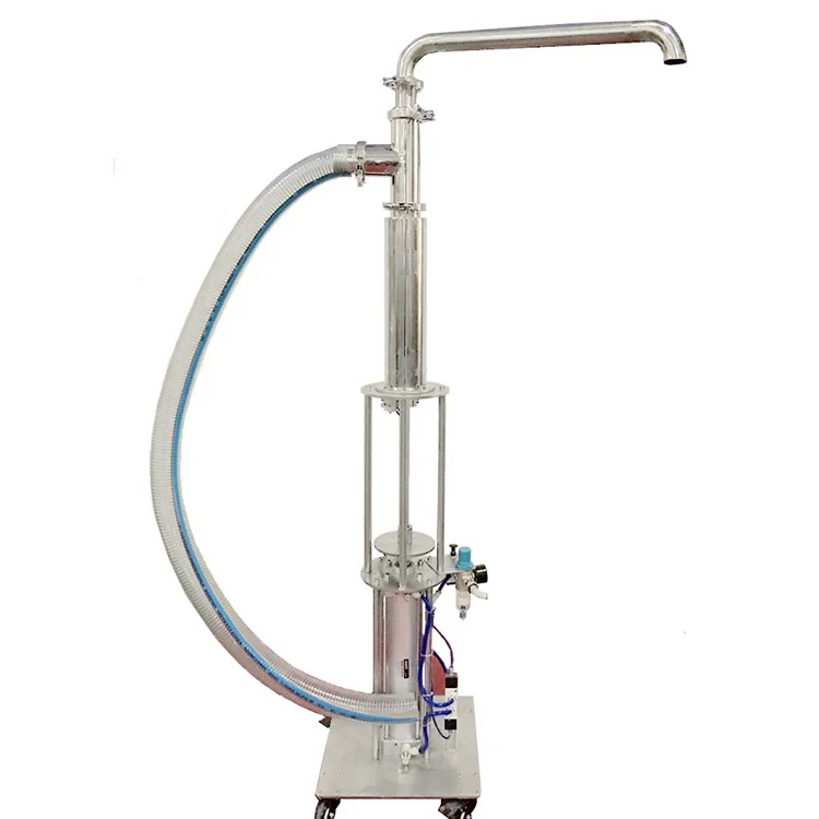 Stainless Steel Pneumatic Piston Liquid Paste  Cosmetic Cream Food Material Transfer Pump Feeding Machine