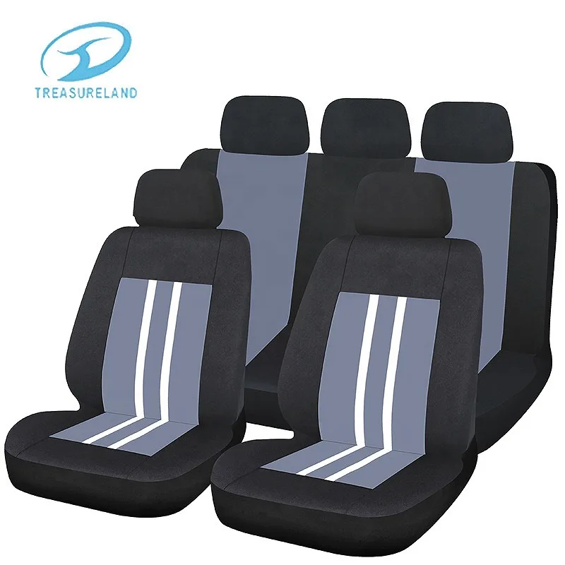 Factory Supply Sport Black Grey Car Seat Covers Universal