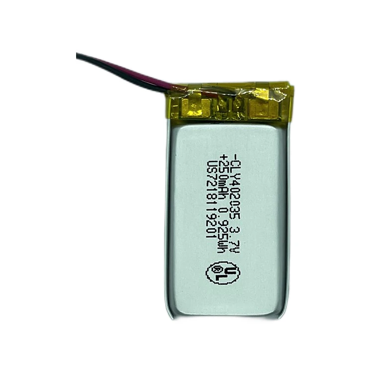 Rechargeable Lithium Battery 3.7v 402035 250mah Polymer Li Ion Lipo Battery For Drone