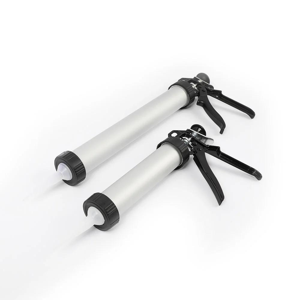 Professional Silicone Gun 600ml Caulking Gun for Sealant JUHUAN Glue Gun 9 Inch Construction Building Smooth Rod 600ml 1:1