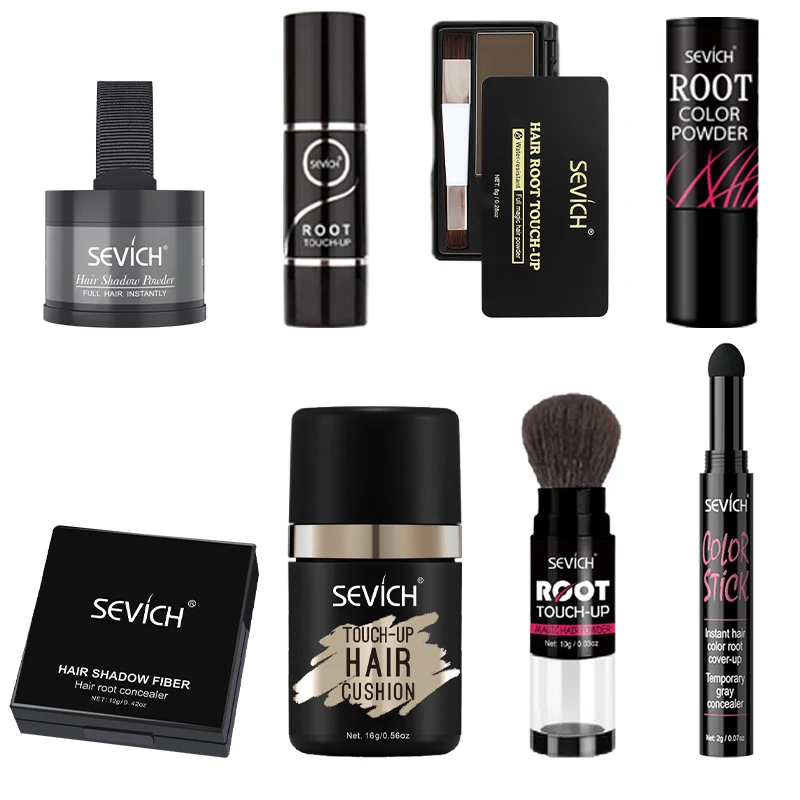Sevich Professional Hair Loss Concealer Powder Hair Building Fibers Waterproof Hairline Shadow Powder