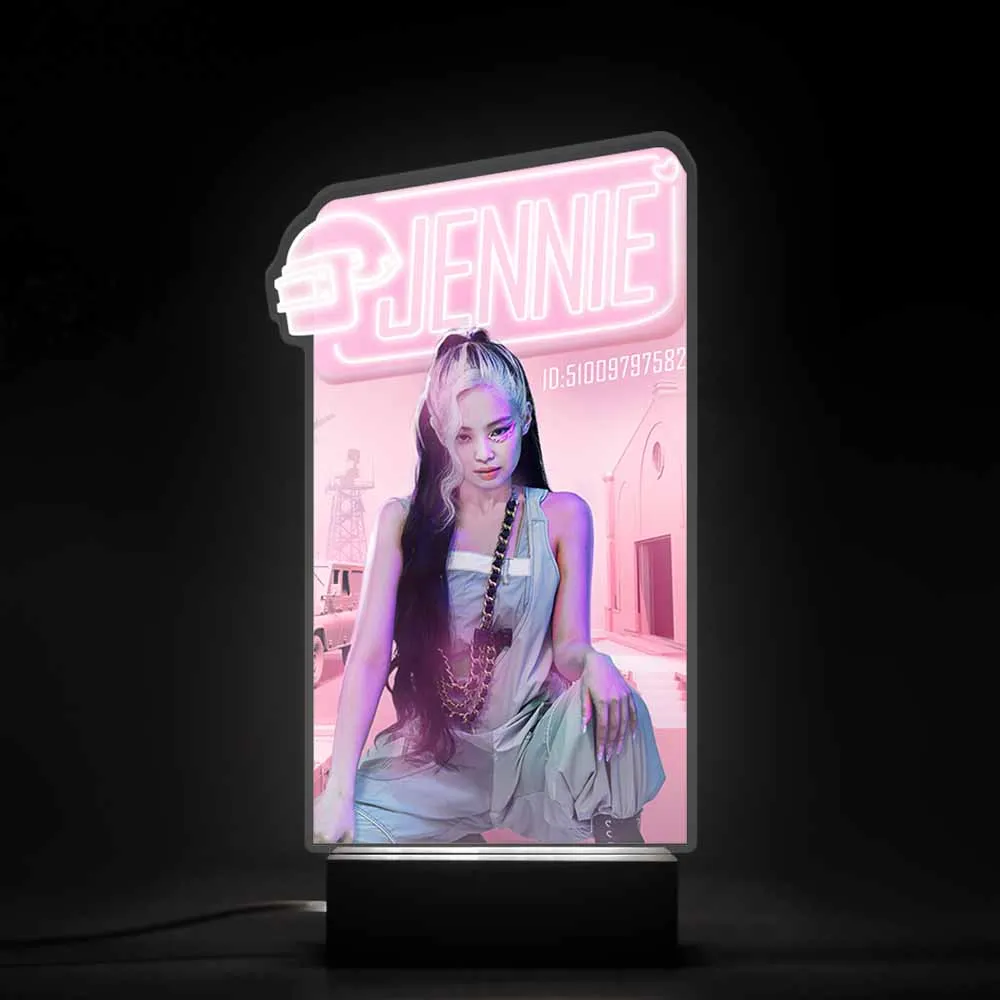 JENNIE Lisa Rose JISOO Korea Girl Group BLACKpink4V KPOP акриловый светодиодный ночник для айдола подарок