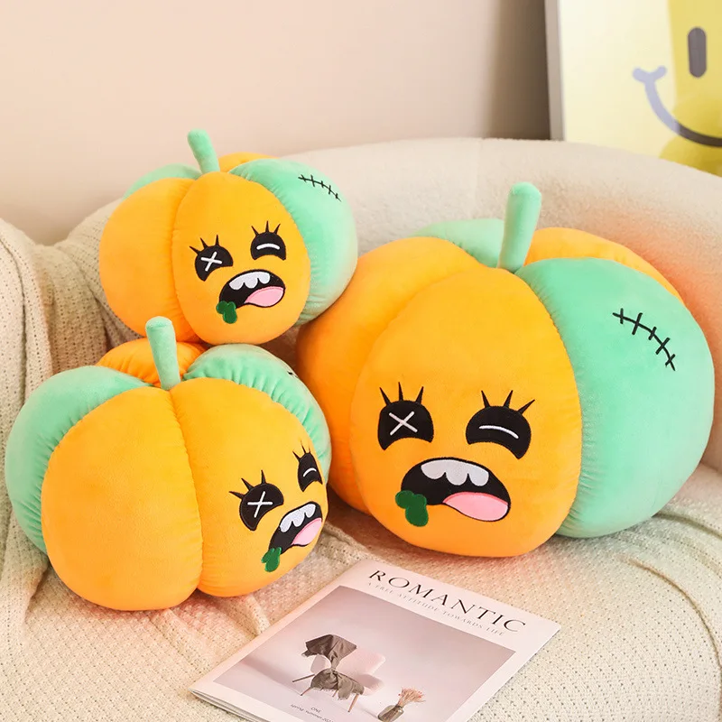 Zombie Pumpkin Stuffed Plush Toy Office Cute Pillow Girl for Children Gift Funny Pumpkin Soft Plush Doll