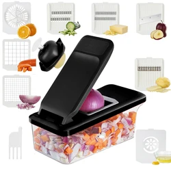 Portable Chopper Multifunctional Food Dicer Mandoline Vegetable Fruit Slicer Shredder Kitchen Food Cutter Tool