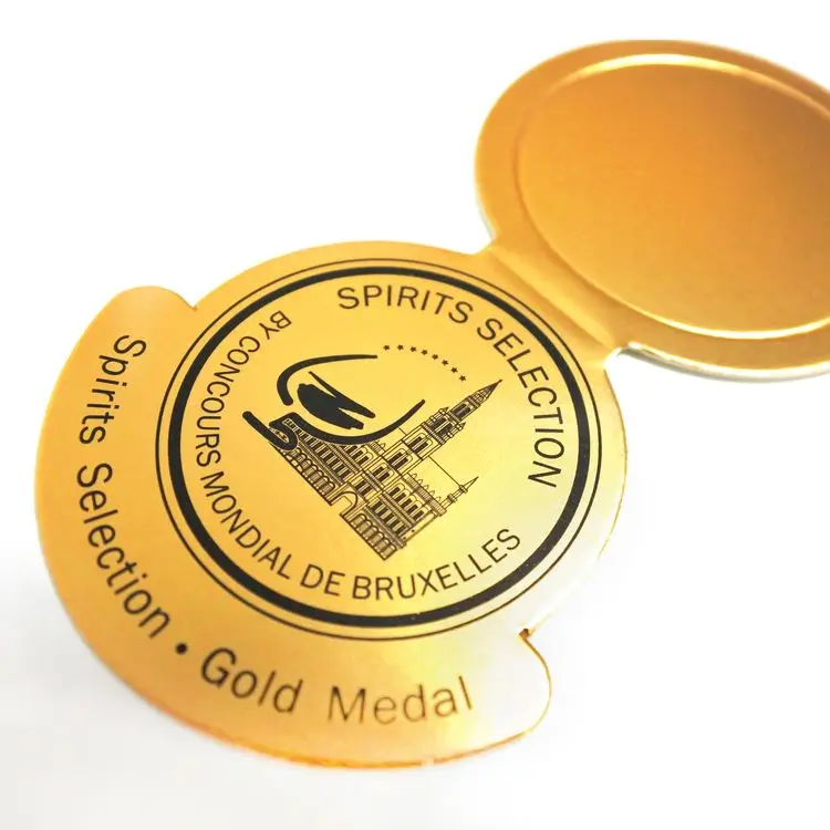 Company logo Image printed on wine bottle neck paper hang tags