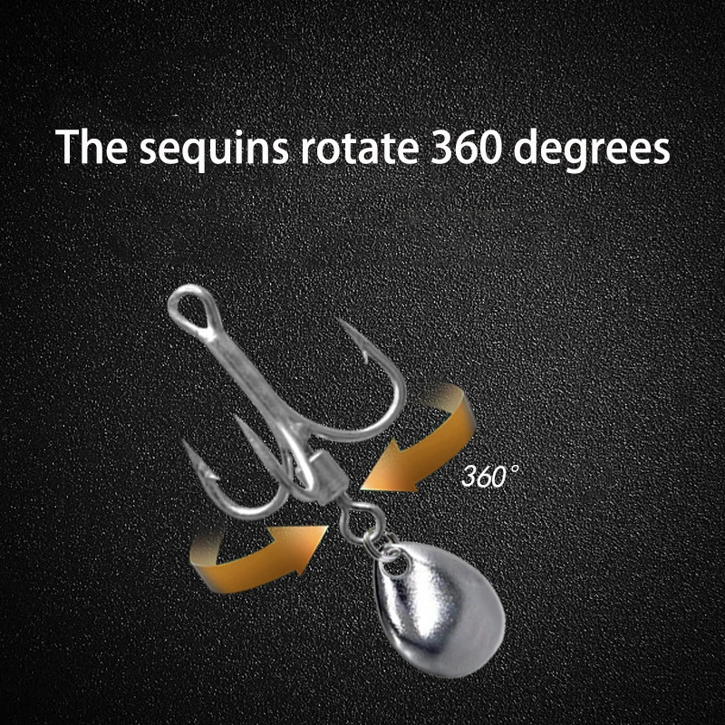 Chromium-Plating Metal Hard Artificial Bait Saltwater Triple Hooks  Fishing Lead Slow Jigging Lure with Spoon