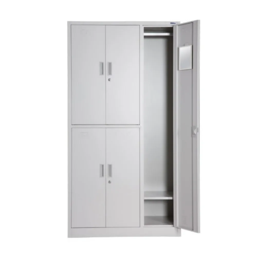 Heavy Duty Steel Shelf Cabinet Ventilated Clear View Doors Drawers Compart Mented Hinged Locking