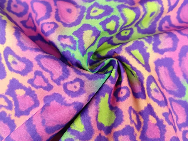 MIZUDA Fast Delivery Print Leopard Woven Plain Fabric Cotton Nylon Garment Fabric Custom Free Sample