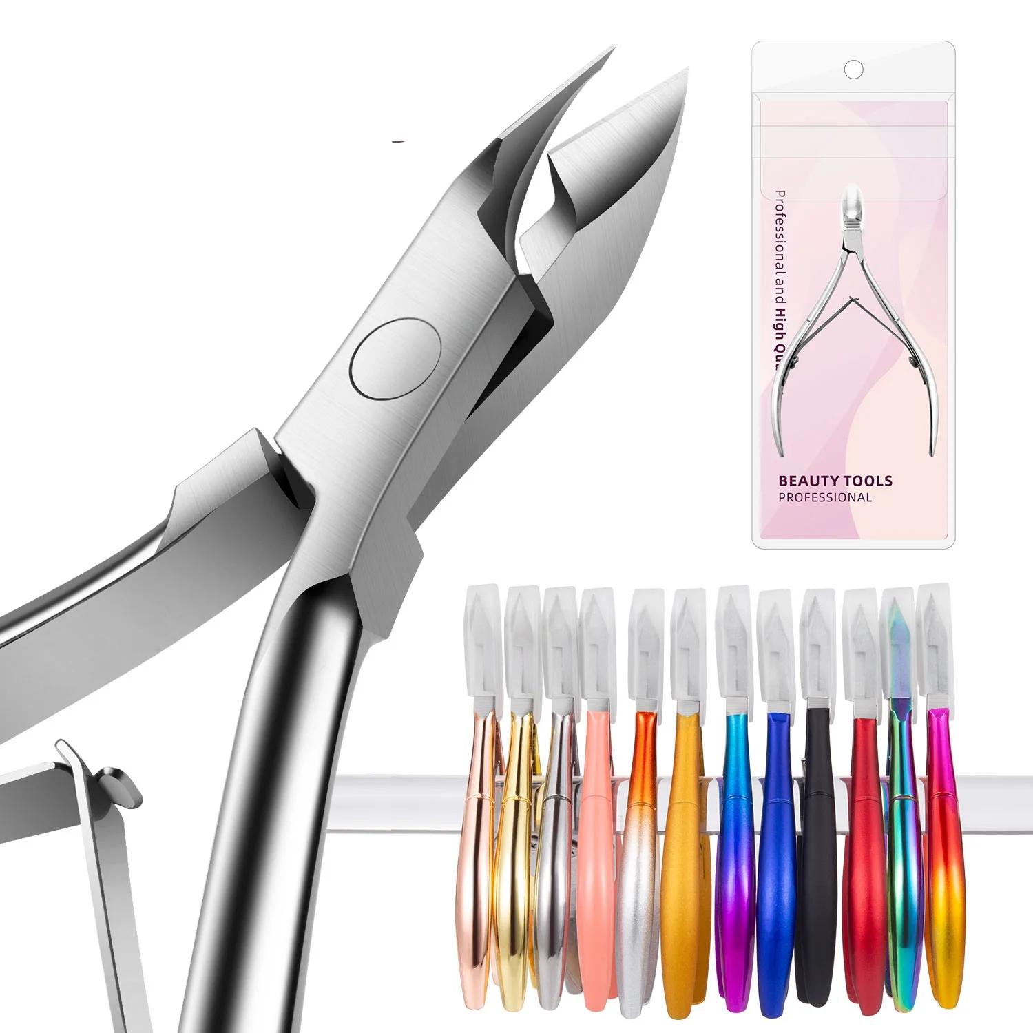 Wholesale Nail Cuticle Trimmer Cuticle Cutter Nipper Stainless Steel New Professional Manicure Cutters For Cuticles
