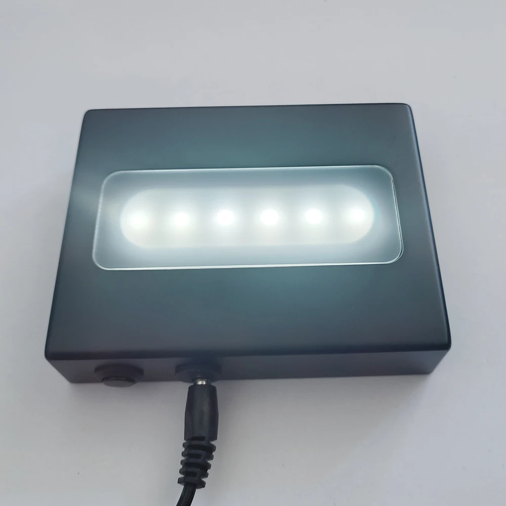 new design smd led chip wooden led display stand base matt black rectangle usb led light wooden base