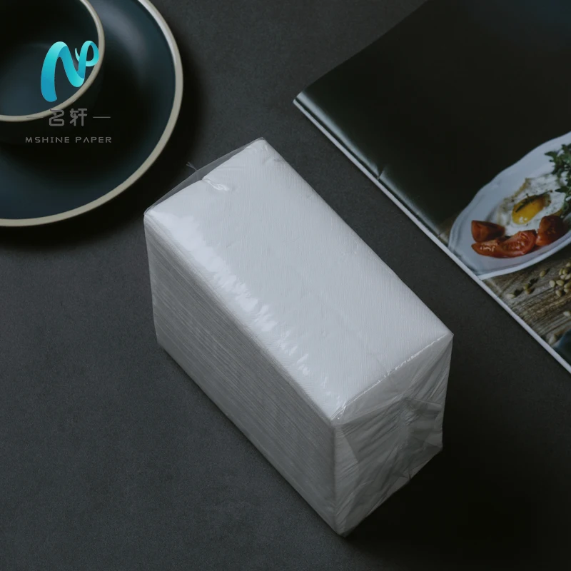 MingXuan Custom premium dinner napkin  paper bar napkins for restaurant  Tall Fold Paper Napkins