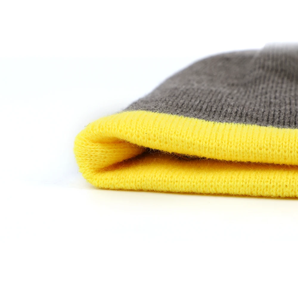 Best Quality Fitted Caps Cuff Beanie Soft Winter Warm Knitted Hats Jacquard Plaid