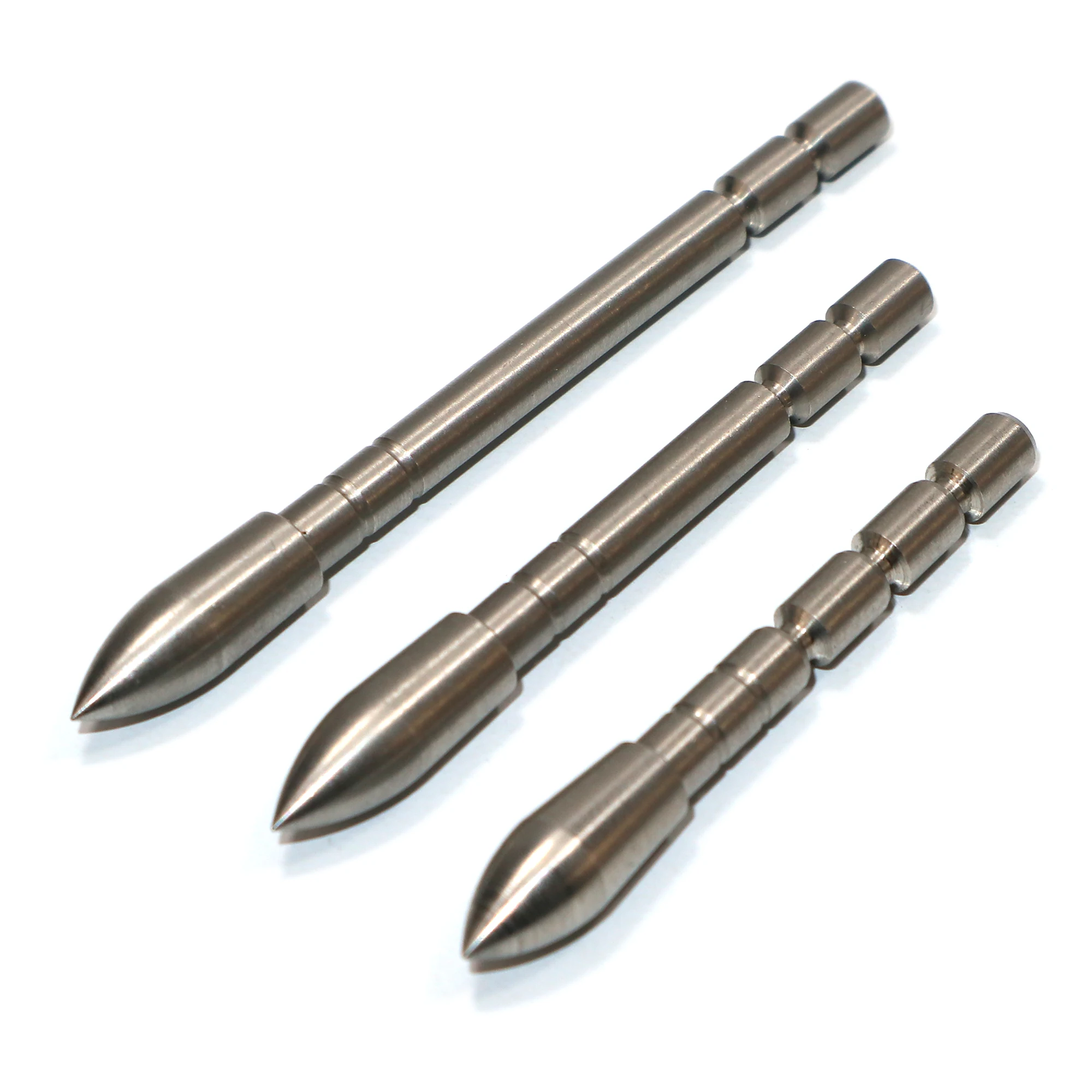 Wholesale Bullet Point Field Tip Stainless Steel Easy to Install Screw in Durable for Archery Outdoor Practice
