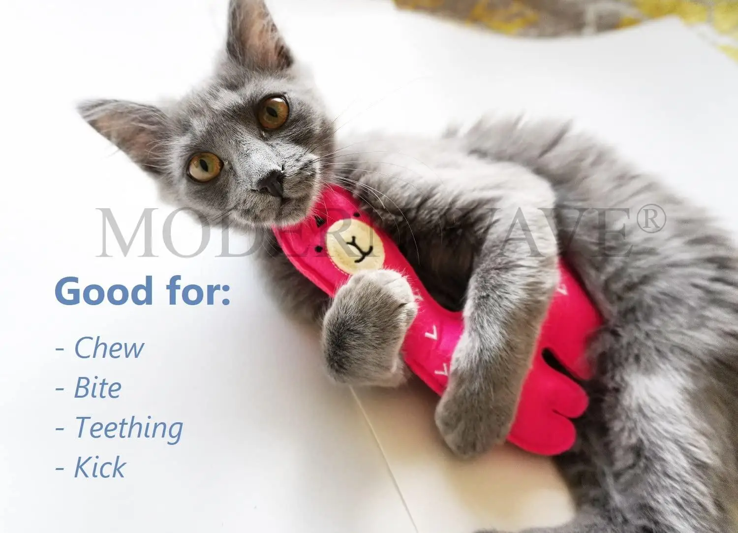 4 pcs Exclusive Handmade Catnip Chew Cat Toys Collection (Felted Fish,  Mouse with Bell, Cat Heart Teaser)