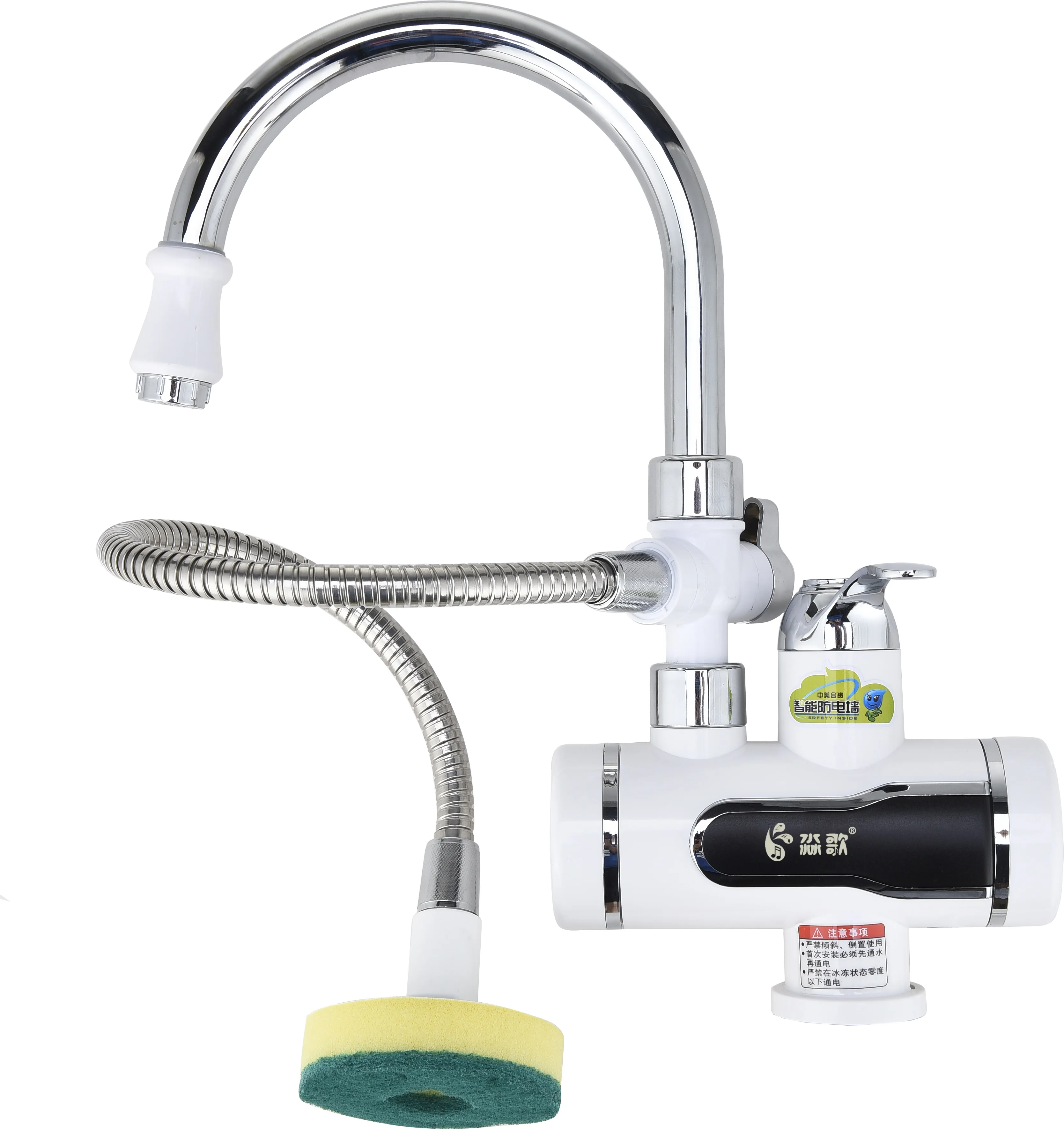 GF16DW New Design 220V 3000W electric dishwasher hot water kitchen faucet hot water tap electric water faucet