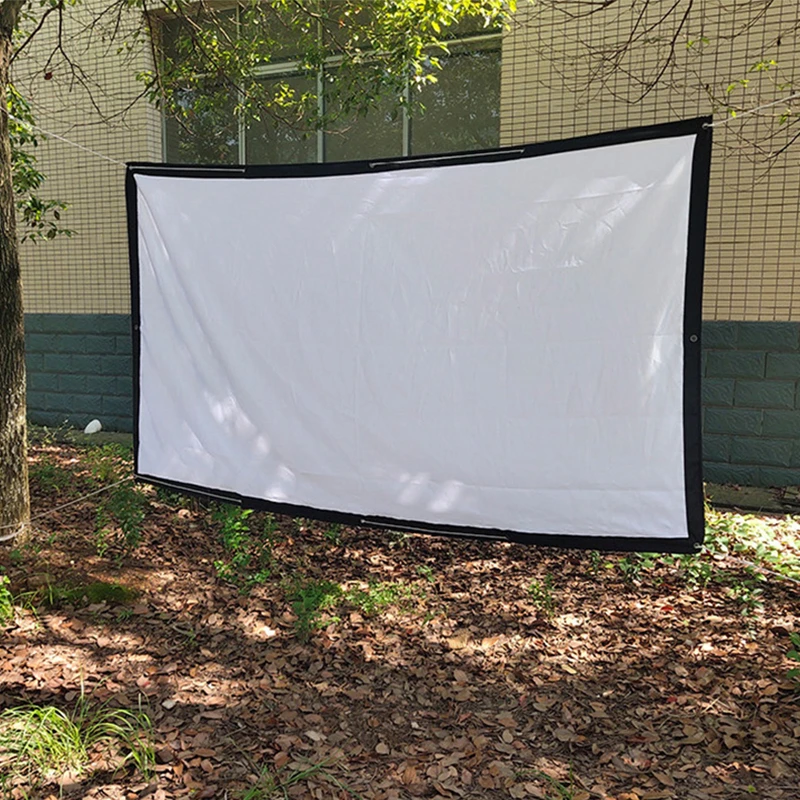 High Quality 200 Inch 16:9 portable foldable old-fashioned movie curtain outdoor shadow dance shadow projection screen