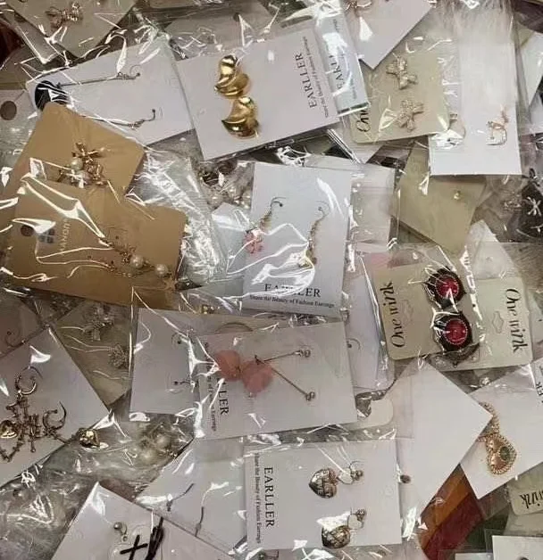 Sale by weight 1kg 70-110pcs fashion bohemian women necklace earring jewelry sale vintage necklace earring bulk