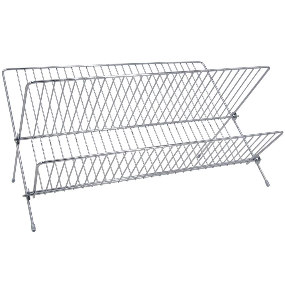 kitchen stainless steel plating over the sink hanging collapsible dish drainer