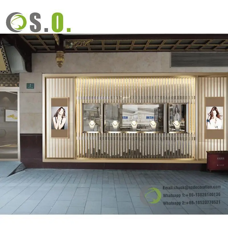 Factory Price High End Quality Jewelry Display Cabinet Wood and Glass Display Showcase