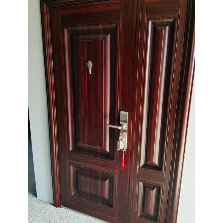 Fashion 900/1200/1500Mm Steel Security Door Large Stock Chinese Steel Exterior Security Door For House