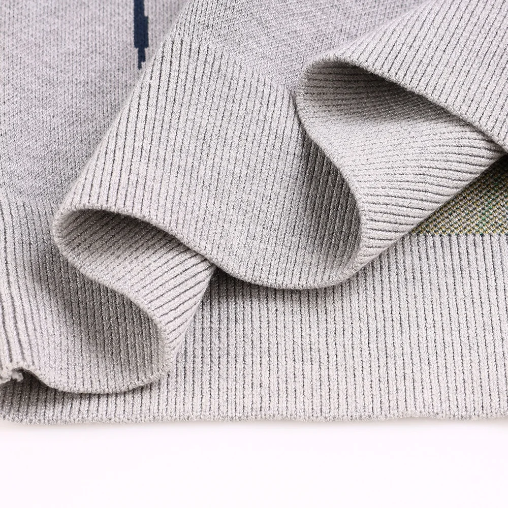 Original 2022 Custom OEM & ODM Long Sleeve O-neck Simple pattern knit pullover street wear sweaters For men