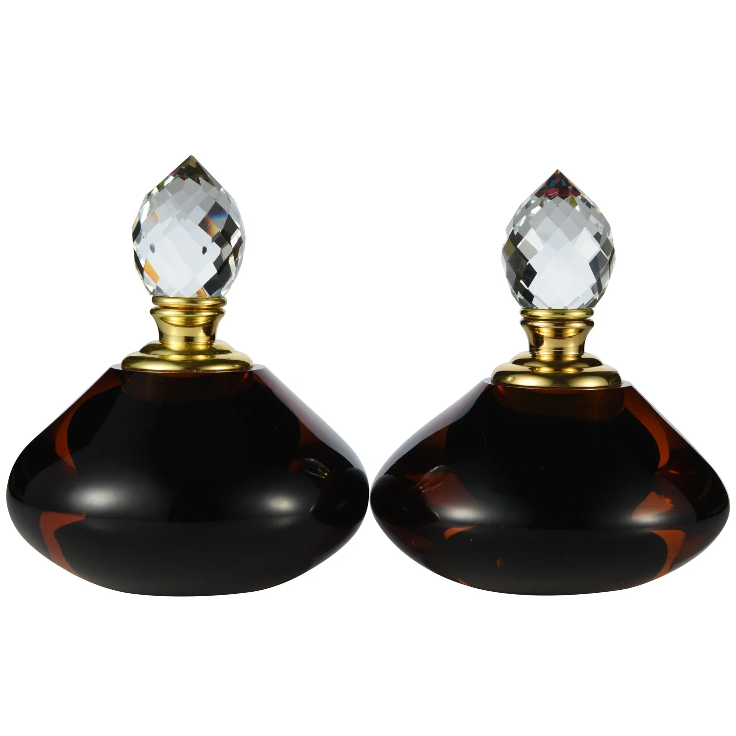 20ml Custom Crystal Perfume Bottles High Quality Clear Glass Oud Oil Bottle