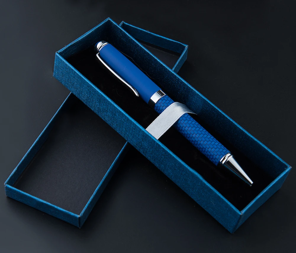GemFully B2C current winning products pens imported from china metal carbon fiber ball-point pen set for gift