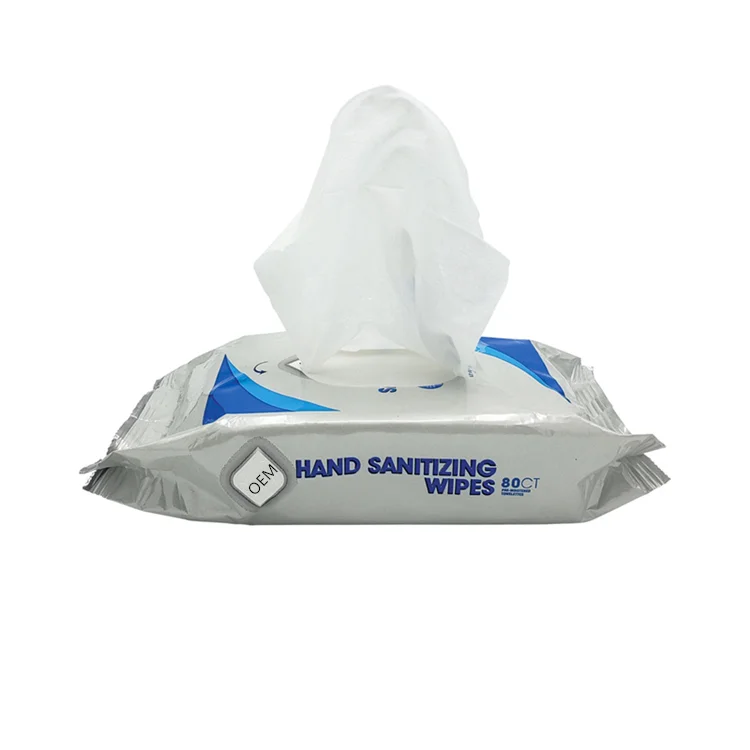 high quality non-woven disposable hand sanitizing wet wipes