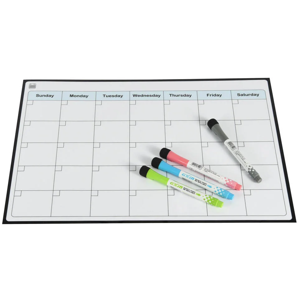 Magnetic Dry Erase White Board Weekly  Whiteboard Fridge  Magnetic Weekly Planner