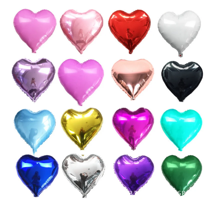 18 Inch children Birthday Wedding Event balloon Heart Pentagram foil Balloon For  Decoration Celebration Valentine