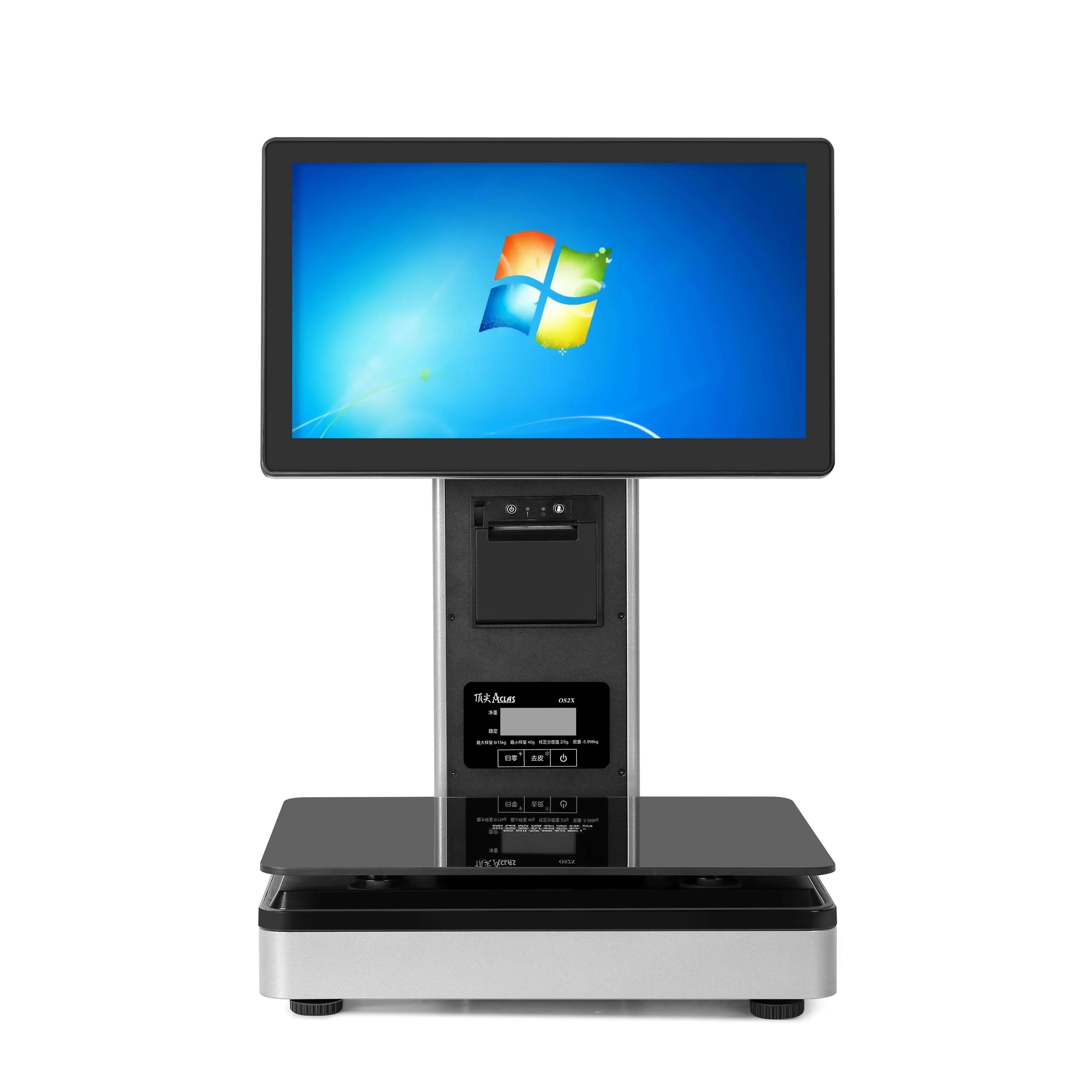 Heavy Industry Platform 30kg Digital Electronic Price Weighing POS Scale with Printer  For Supermarket