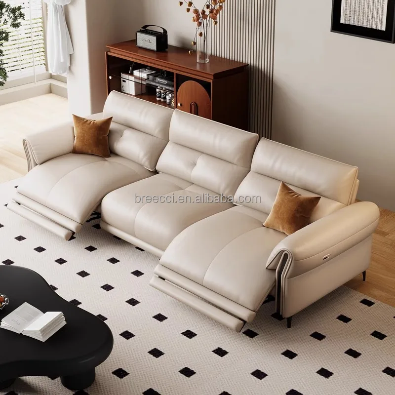 Factory direct living room furniture set sofa multi-functional fashion recliner retractable sofa Electric European air sofa